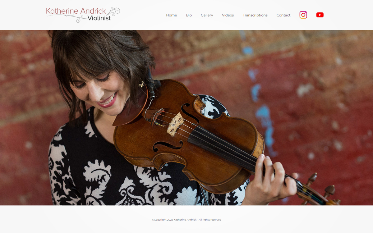 Katherine Andrick Violin Site image